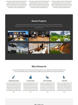 construction building html template