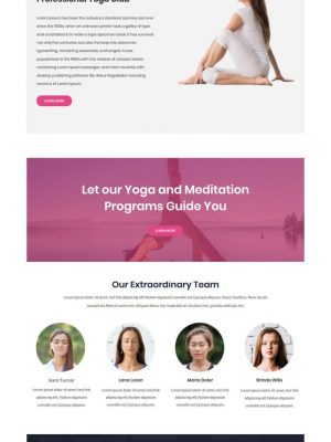 yoga instructor wellness and fitness html template